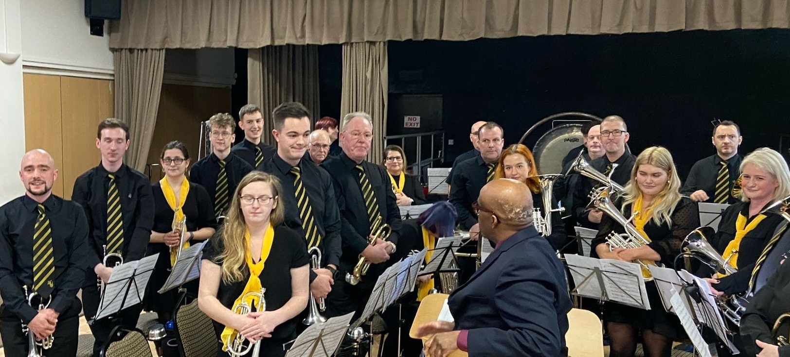 The band on stage at NEMBBA contest, shortly after we finished playing The band on stage at NEMBBA contest, shortly after we finished playing